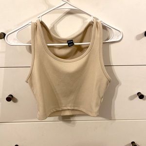 Cream crop top